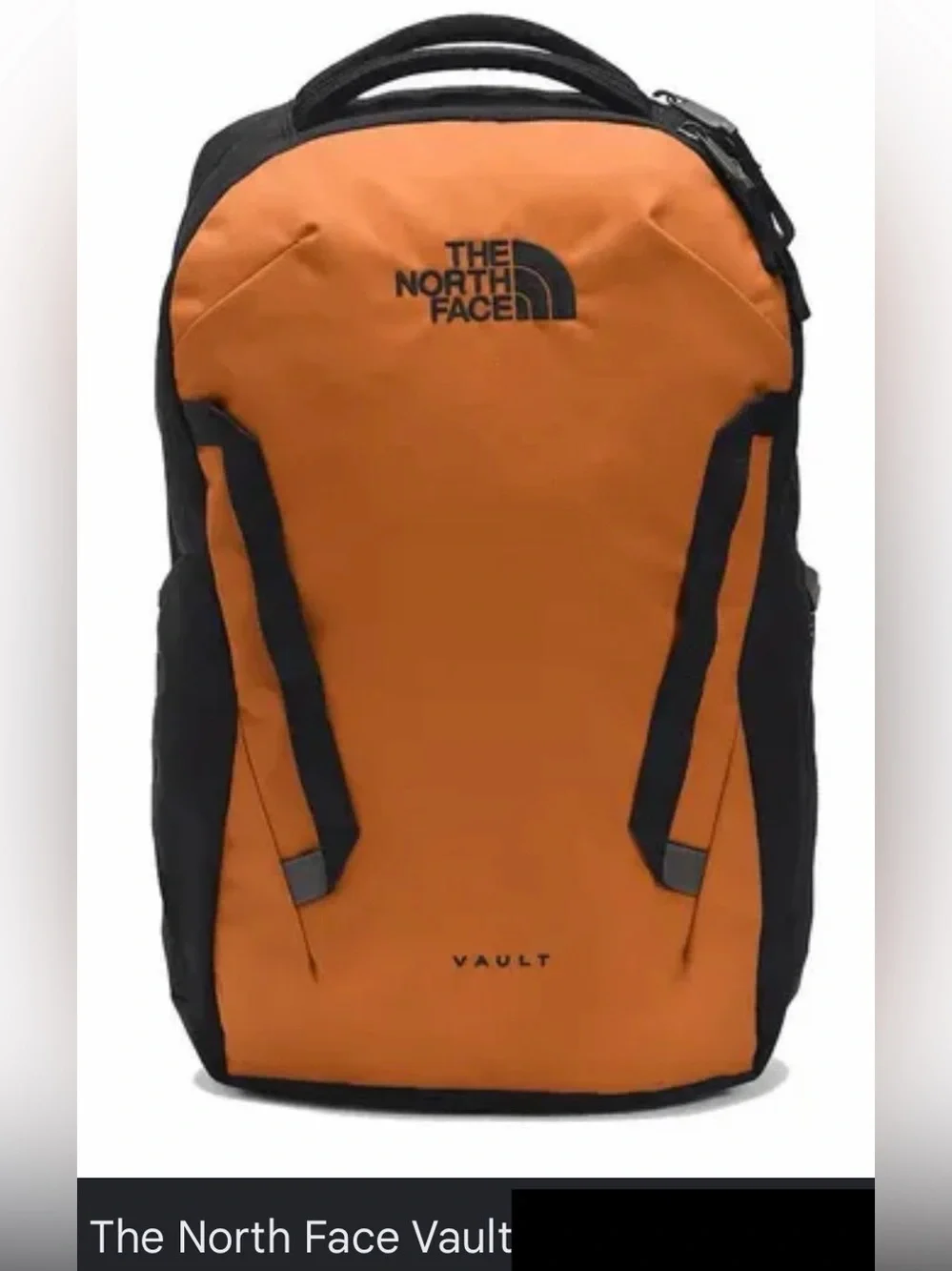 The North Face Vault Backpack in Color: Leather Brown/TNF Black